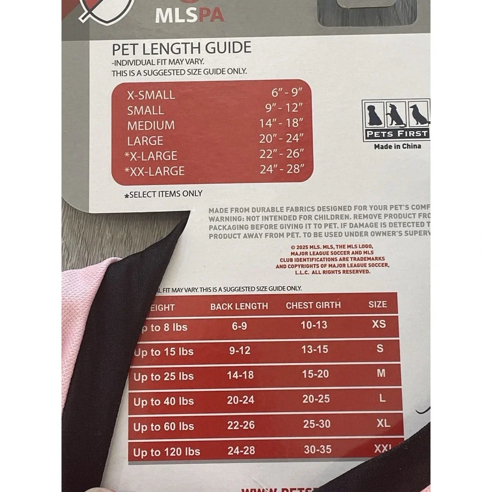 NEW Official MLS Pet Jersey MESSI 10 Club Internacional Del Fultbol‎ Miami - M
